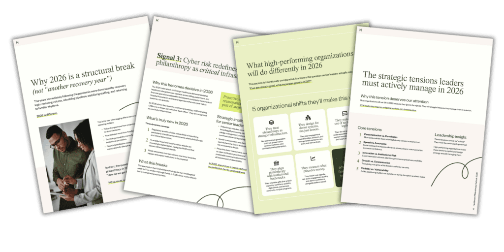 Healthcare Philanthropy Outlook 2026